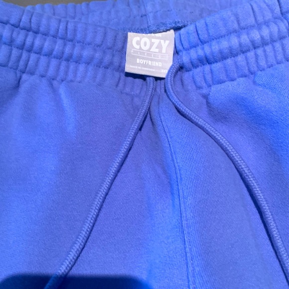 Aritzia TNA Cozy Fleece Boyfriend Sweatpants Violet Purple. Size 2XS - Picture 3 of 3